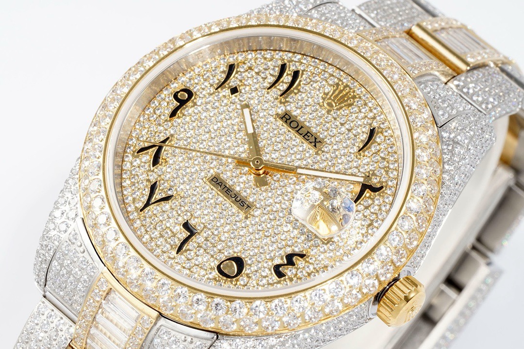 Rolex TW Factory Fully Iced-Out Datejust 41mm , Full Paved Stones, 2824 Automatic - Image 3