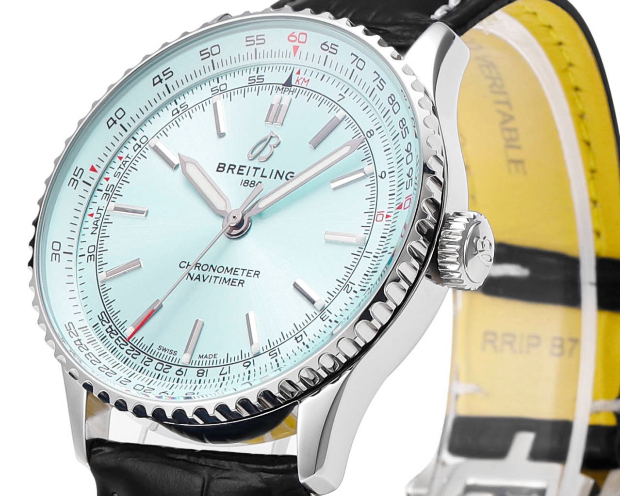 Breitling Navitimer 1 Pilot Watch 41mm, TW Factory Seagull 2824 Automatic Leather Strap - Image 5