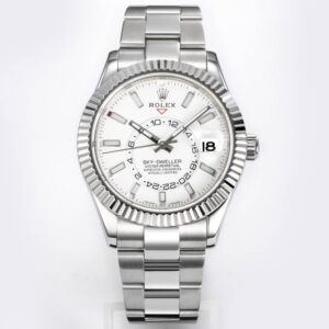 Rolex Sky-Dweller Watch 42mm 904L Steel 9002 Automatic Movement Ring Command Bezel –