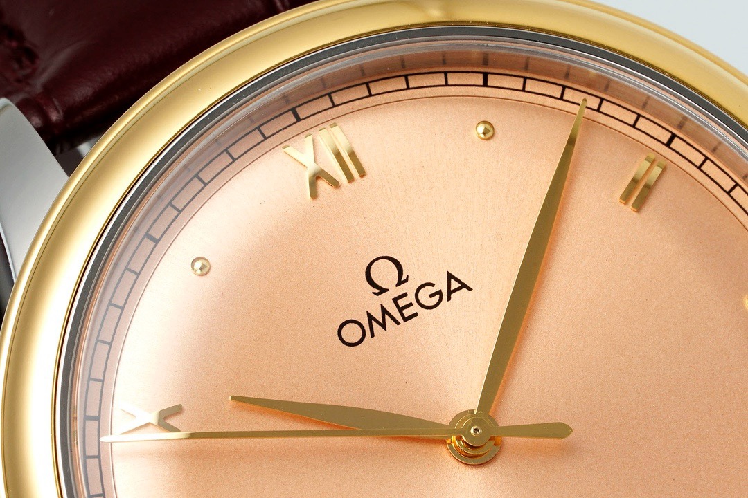Omega De Ville Power-Reserve Automatic Mechanical Watch, Genuine Calfskin Leather Strap - Image 4