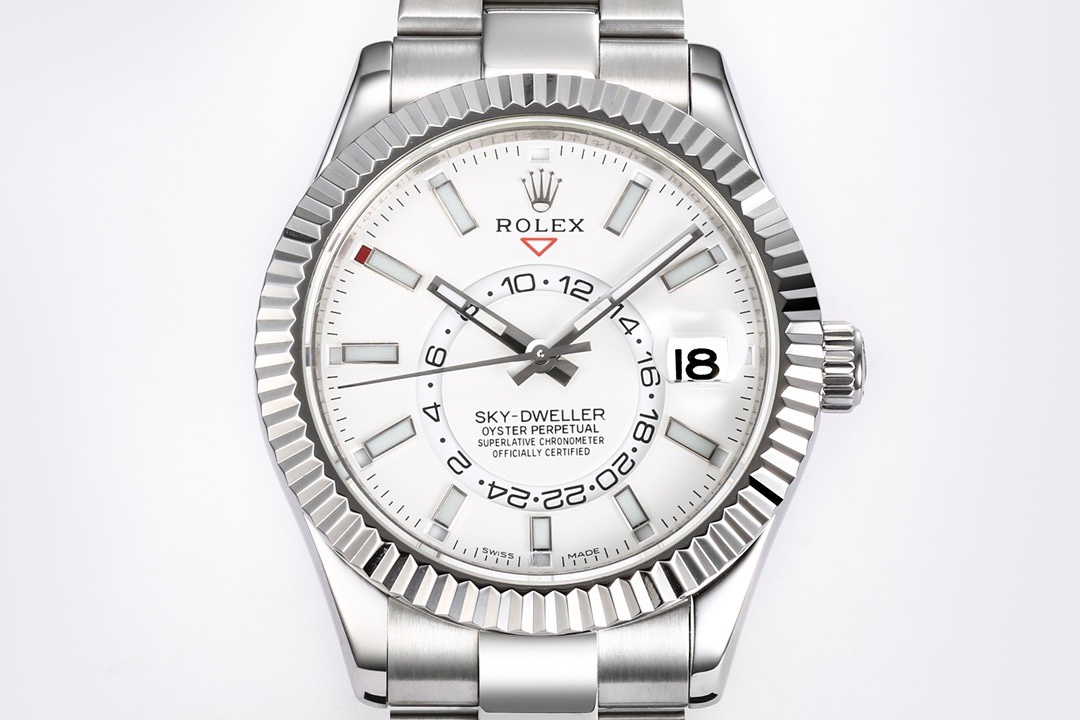 Rolex Sky-Dweller Watch 42mm 904L Steel 9002 Automatic Movement Ring Command Bezel – - Image 3