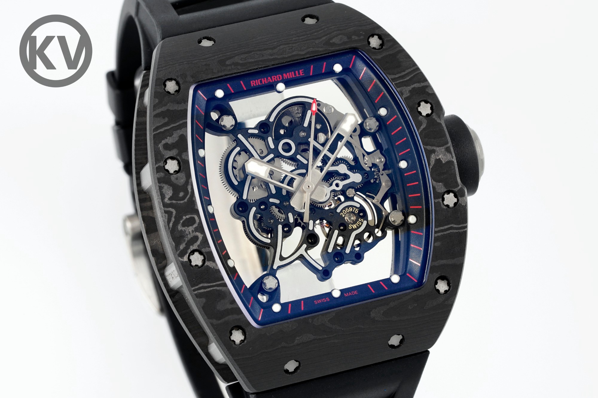 Richard Mille RM055 Black Strap Blue-Red Inner Ring - Image 2