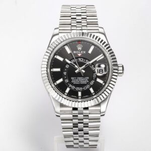Rolex Sky-Dweller Watch 42mm 904L Steel 9002 Automatic Movement Ring Command Bezel