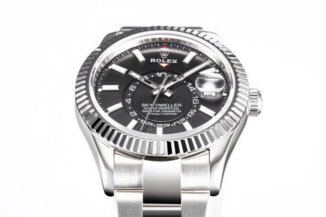 Rolex Sky-Dweller Watch 42mm 904L Steel 9002 Automatic Movement Ring Command Bezel – - Image 4