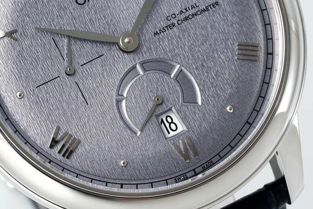 Omega De Ville Power-Reserve Automatic Mechanical Watch, Genuine Calfskin Leather Strap - Image 7