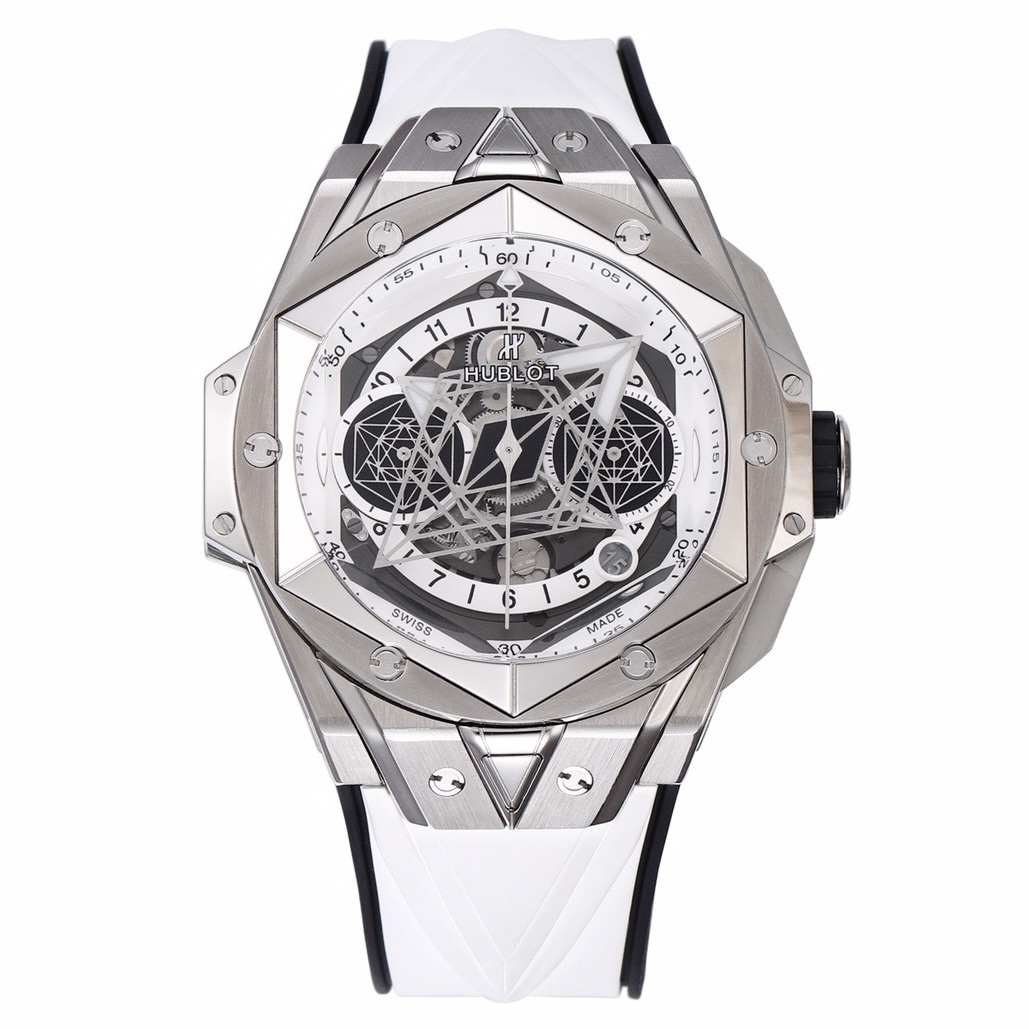 Hublot Big Bang Sang Bleu II Watch | BBF Titanium Automatic Chronograph Wristwatch