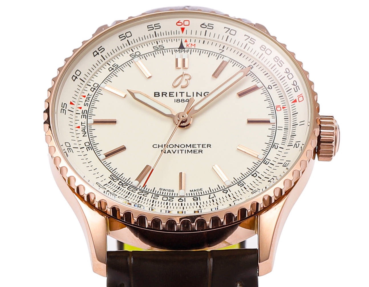 Breitling Navitimer 1 Pilot Watch 41mm, TW Factory Seagull 2824 Automatic Leather Strap - Image 3