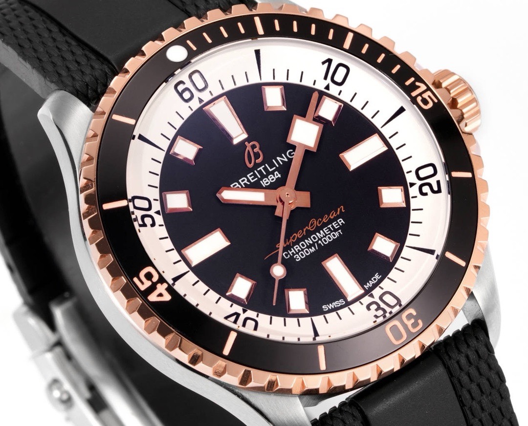 Breitling Superocean 42mm Dive Watch, GR Factory Version Luminous Dial Ceramic Bezel - Image 4