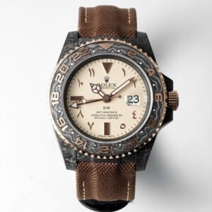 Rolex GMT-Master II Carbon Watch | Cal.3186 Automatic Movement, Forged Carbon Case –