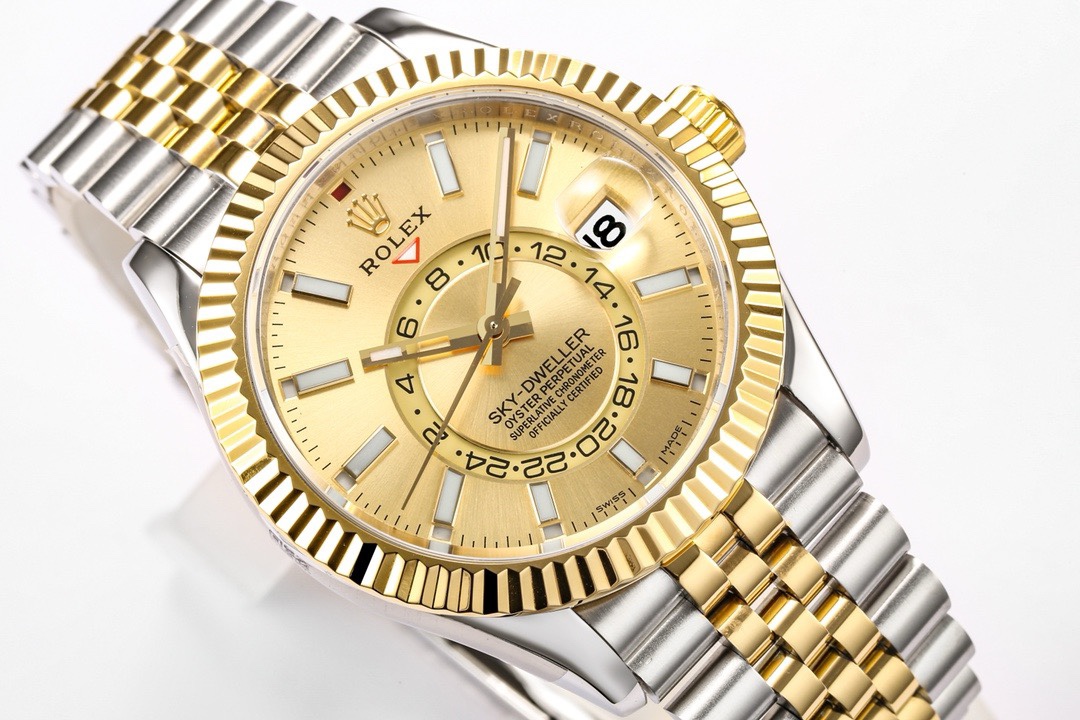 Rolex Sky-Dweller Watch 42mm 904L Steel 9002 Automatic Movement Ring Command Bezel – - Image 5