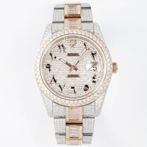 Rolex TW Factory Fully Iced-Out Datejust 41mm , Full Paved Stones, 2824 Automatic