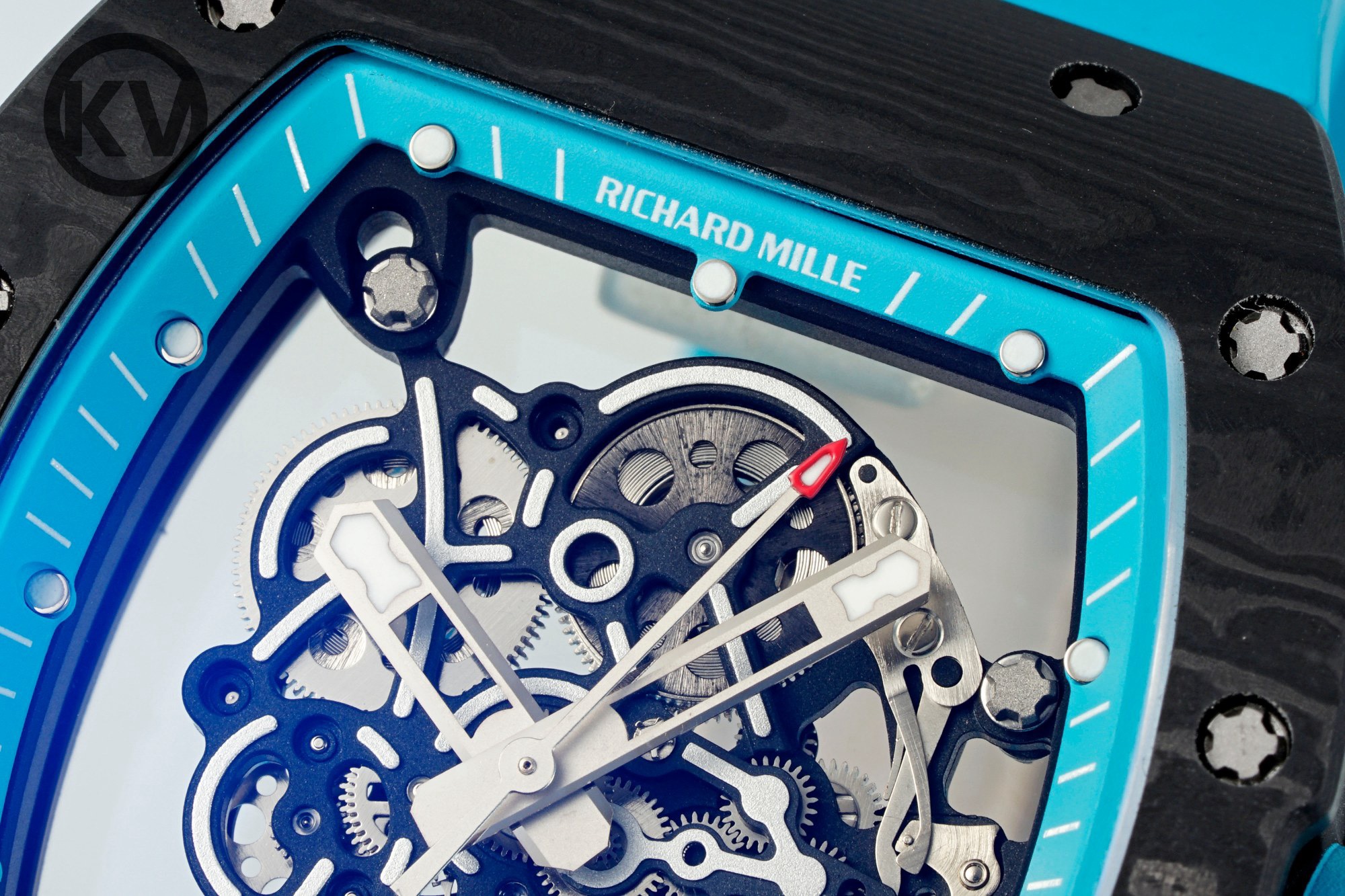 Richard Mille RM055 Turquoise Strap Turquoise Inner Ring - Image 4