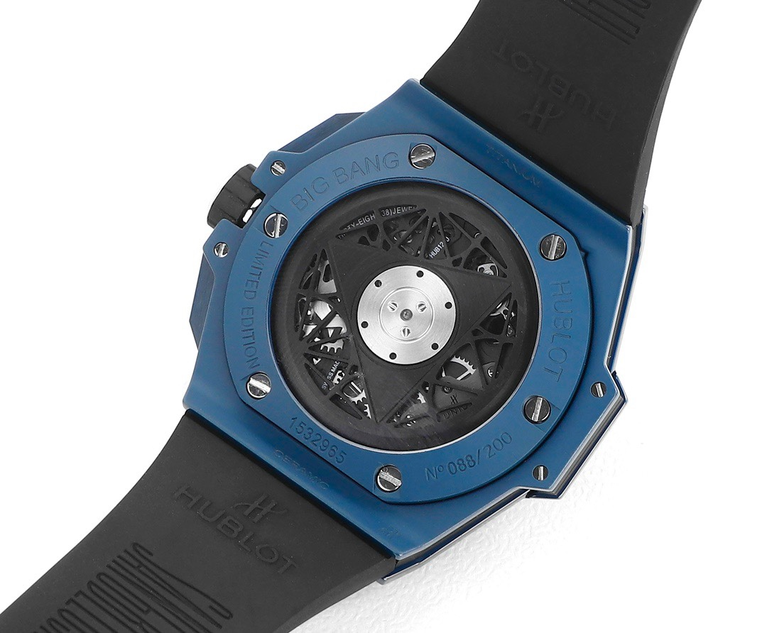 Hublot Big Bang Sang Bleu II Watch | Colored Ceramic Case, Modified HUB1240 Movement - Image 7