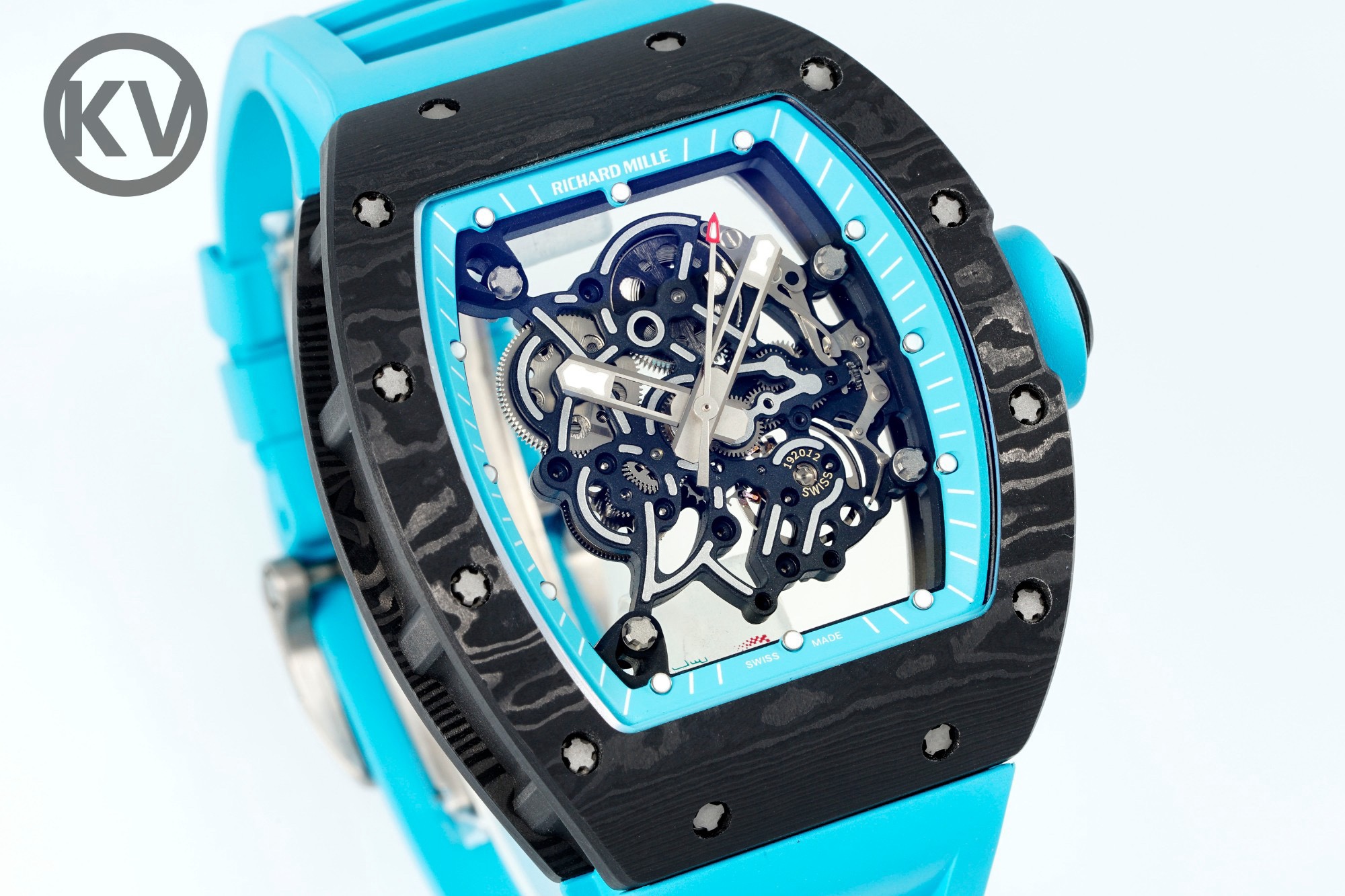 Richard Mille RM055 Turquoise Strap Turquoise Inner Ring - Image 2