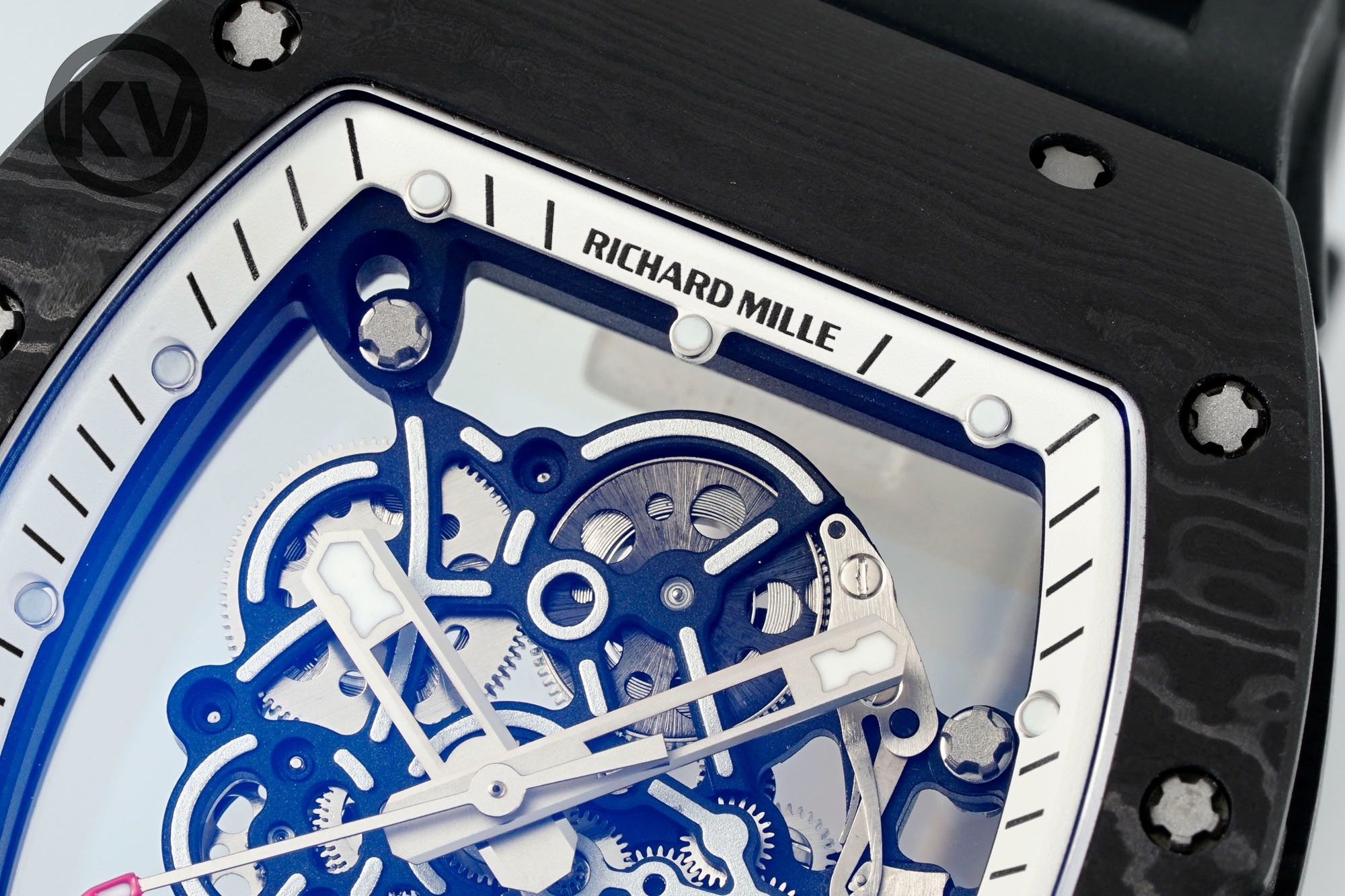 Richard Mille RM055 Black Strap White-Black Inner Ring - Image 3