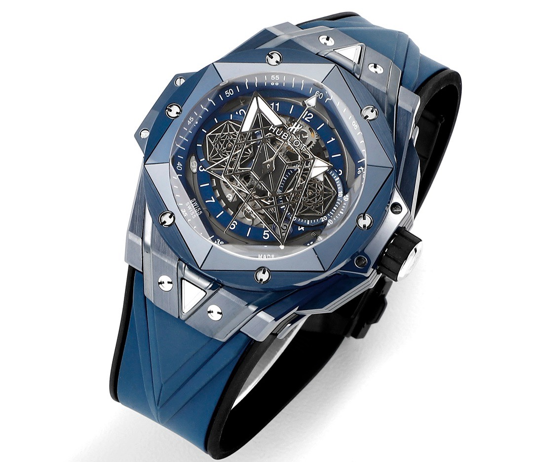 Hublot Big Bang Sang Bleu II Watch | Colored Ceramic Case, Modified HUB1240 Movement - Image 2