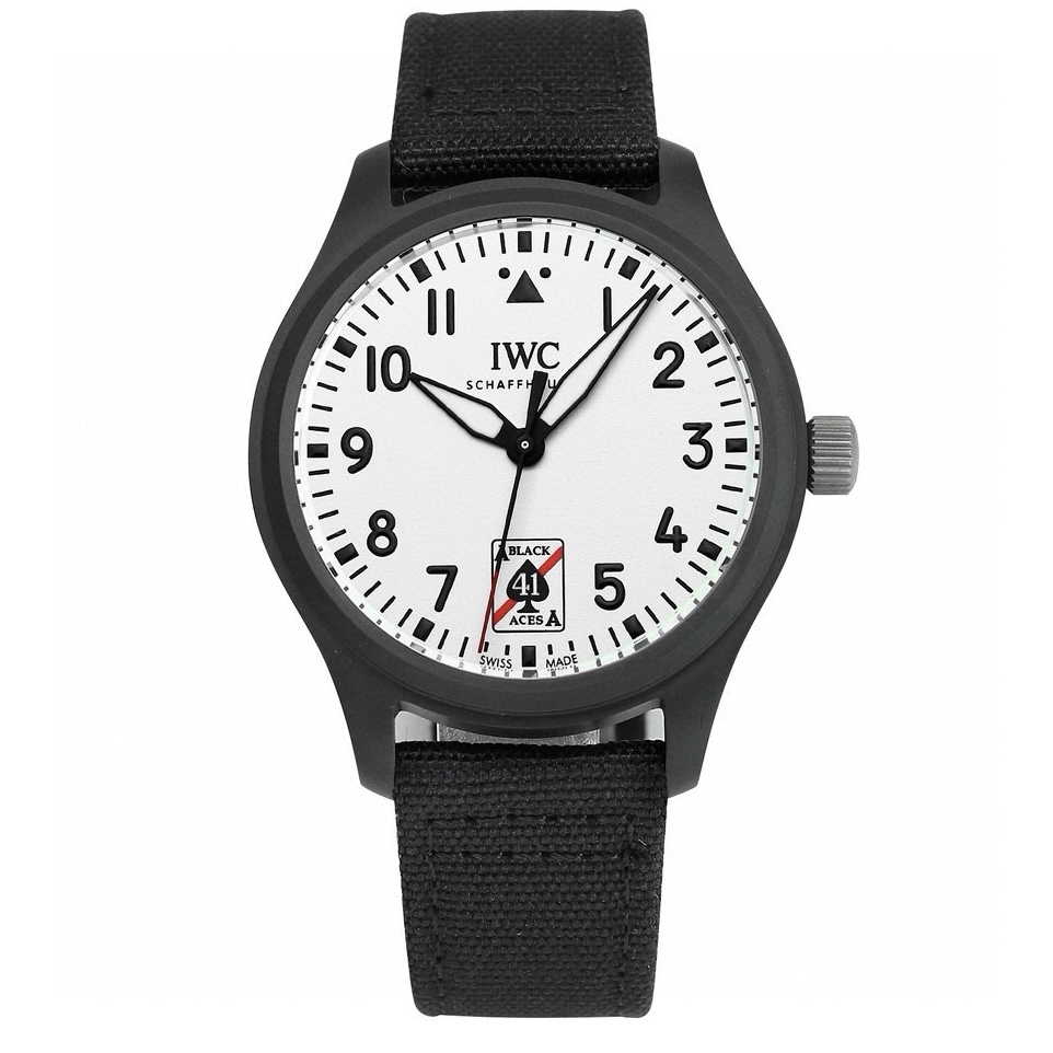 IWC Pilot's Watch Automatic 41 Black Aces | XR Factory Full Ceramic Luminous Dial –