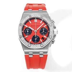 Audemars Piguet Royal Oak 37mm Ladies Automatic Chronograph Watch, Diamond Bezel Rubber