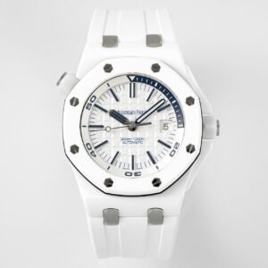 Audemars Piguet Royal Oak Offshore Diver 15707CB White Ceramic Watch | Factory Cal.3120