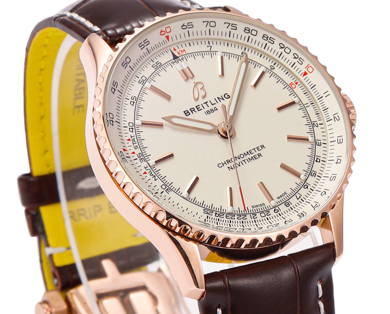 Breitling Navitimer 1 Pilot Watch 41mm, TW Factory Seagull 2824 Automatic Leather Strap - Image 5