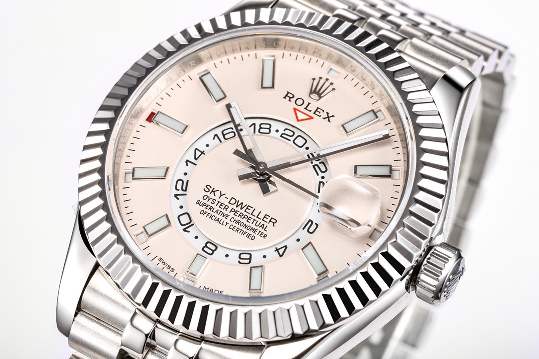 Rolex Sky-Dweller Watch 42mm 904L Steel 9002 Automatic Movement Ring Command Bezel – - Image 6