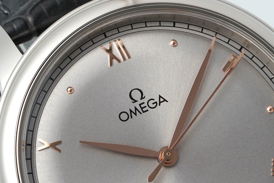 Omega De Ville Power-Reserve Automatic Mechanical Watch, Genuine Calfskin Leather Strap - Image 4