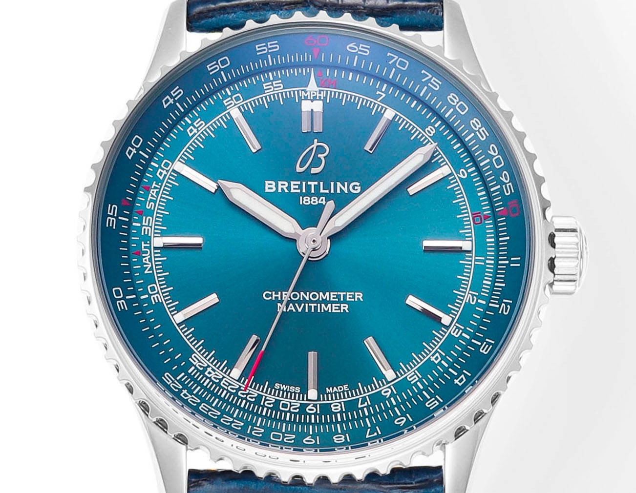 Breitling Navitimer 1 Pilot Watch 41mm, TW Factory Seagull 2824 Automatic Leather Strap - Image 2