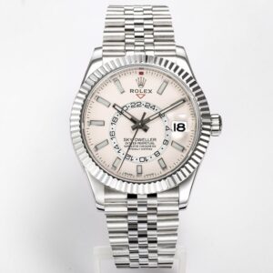 Rolex Sky-Dweller Watch 42mm 904L Steel 9002 Automatic Movement Ring Command Bezel