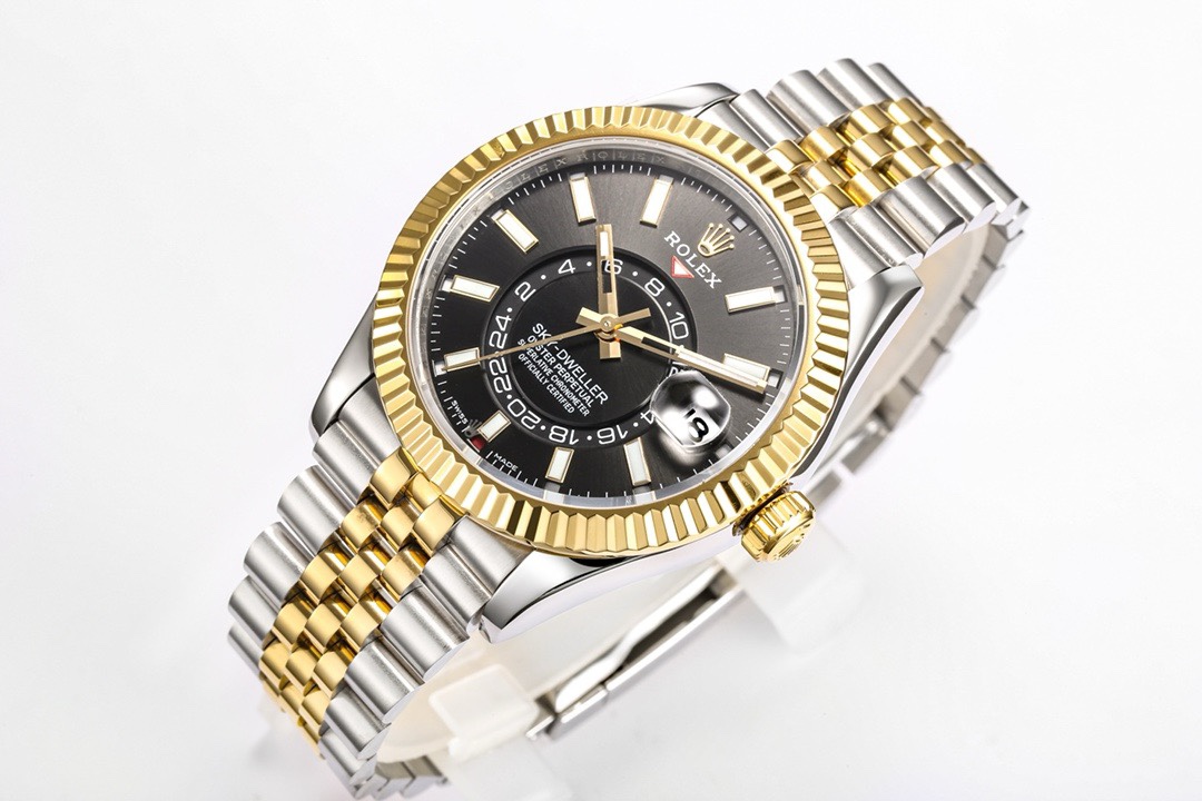 Rolex Sky-Dweller Watch 42mm 904L Steel 9002 Automatic Movement Ring Command Bezel – - Image 2