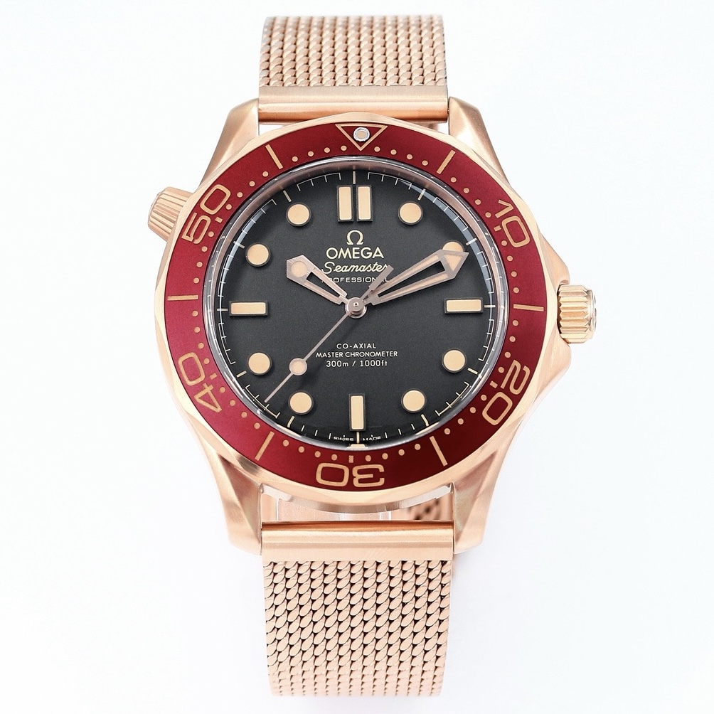 Omega Seamaster ER Upgraded Titanium Bronze Gold 007 – Gold Dial Style 01