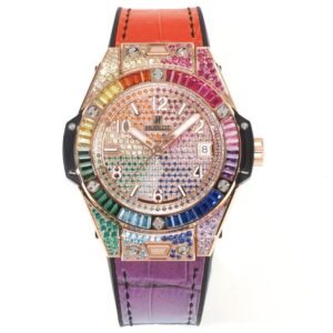 Hublot Big Bang One Click Rainbow Gemstone 39mm Automatic Ladies