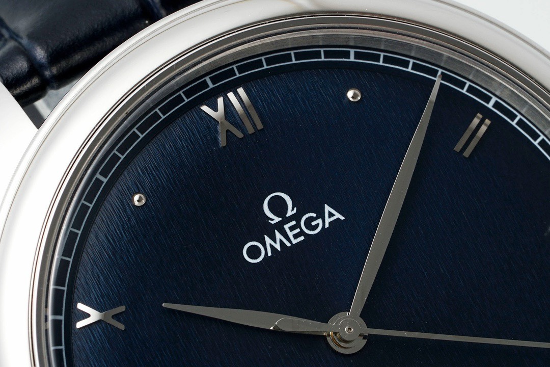 Omega De Ville Power-Reserve Automatic Mechanical Watch, Genuine Calfskin Leather Strap - Image 4