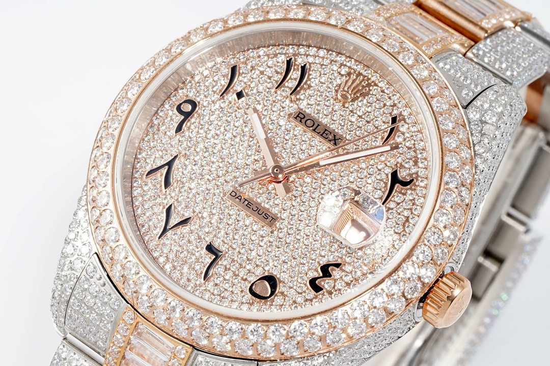 Rolex TW Factory Fully Iced-Out Datejust 41mm , Full Paved Stones, 2824 Automatic - Image 4