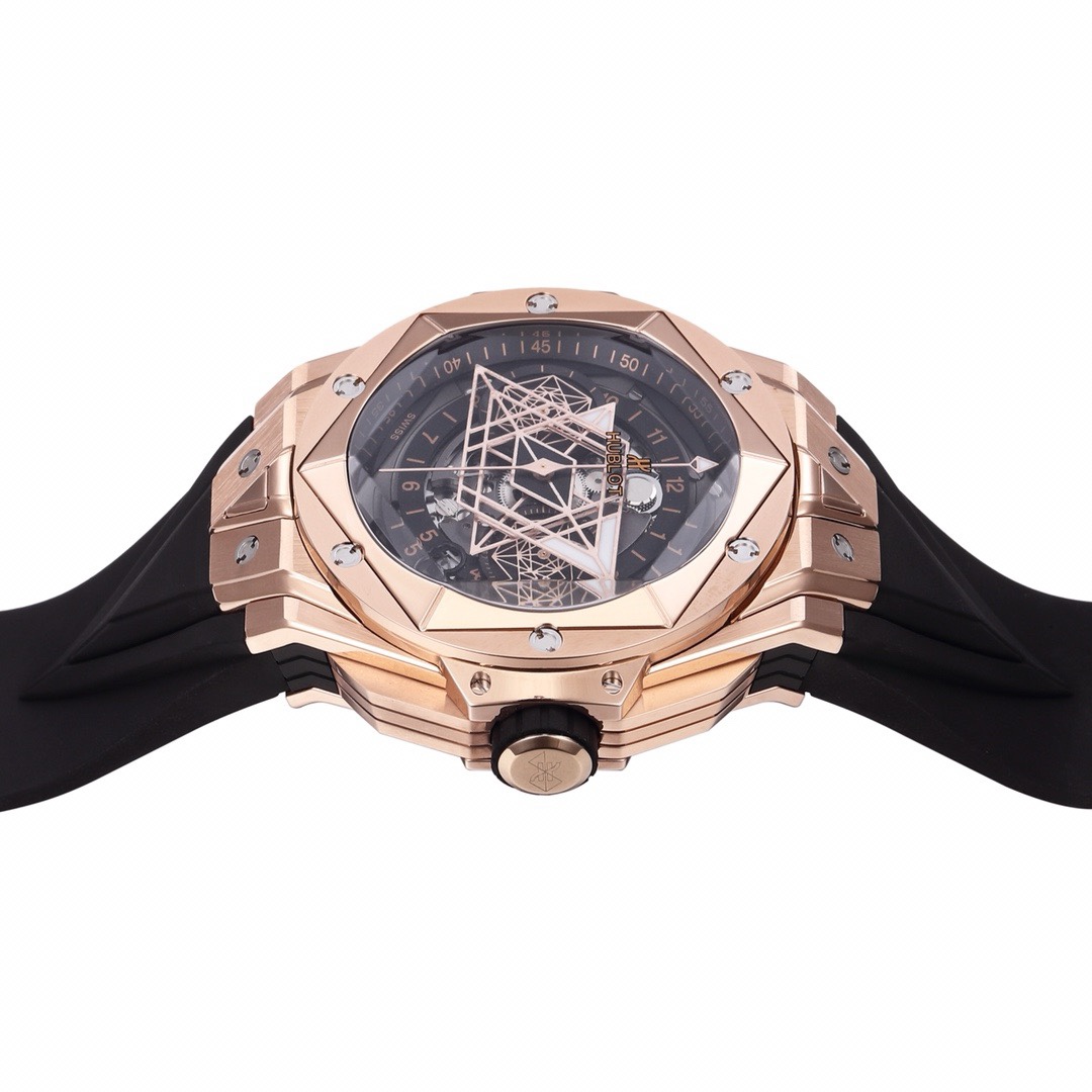 Hublot Big Bang Sang Bleu II Watch | BBF Titanium Automatic Chronograph Wristwatch - Image 7