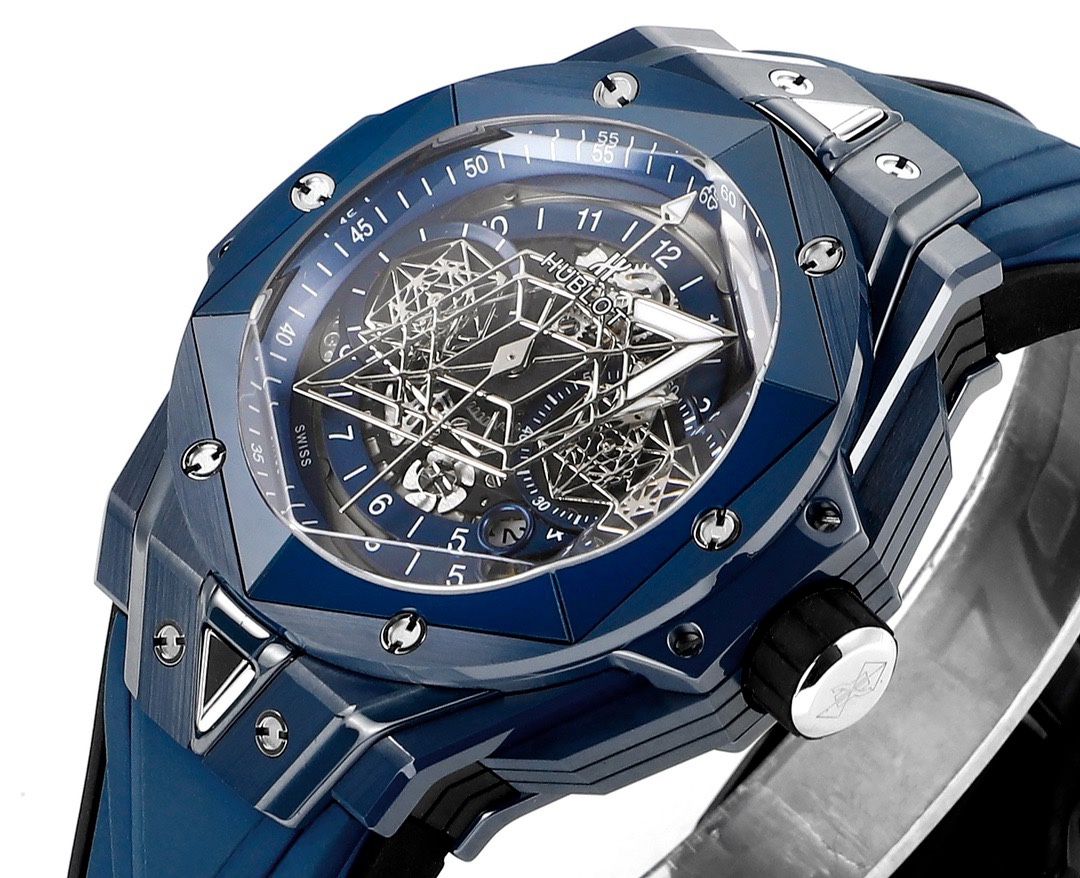 Hublot Big Bang Sang Bleu II Watch | Colored Ceramic Case, Modified HUB1240 Movement - Image 4